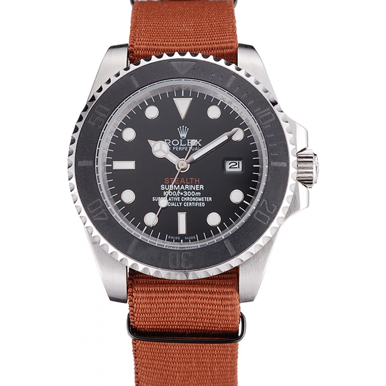 STEALTH rl425 Brown Fabric III Rolex 621387 MK Submariner Band 0601
